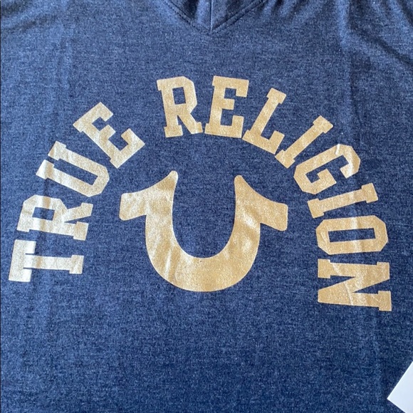 NWT True Religion Sleepwear V-Neck Shirt - Picture 2 of 5